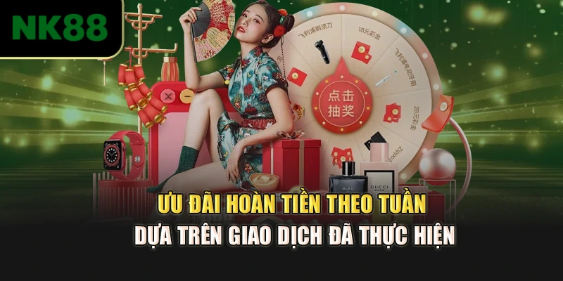 Ưu đãi hoàn tiền theo tuần dựa trên giao dịch đã thực hiện